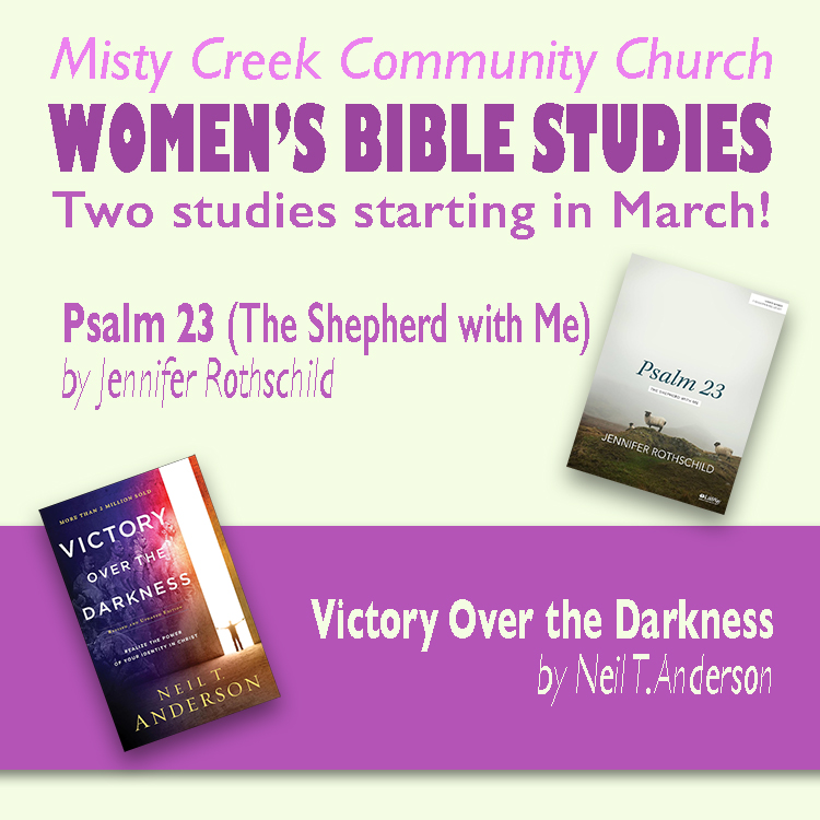 New Women's Bible Studies starting in March!